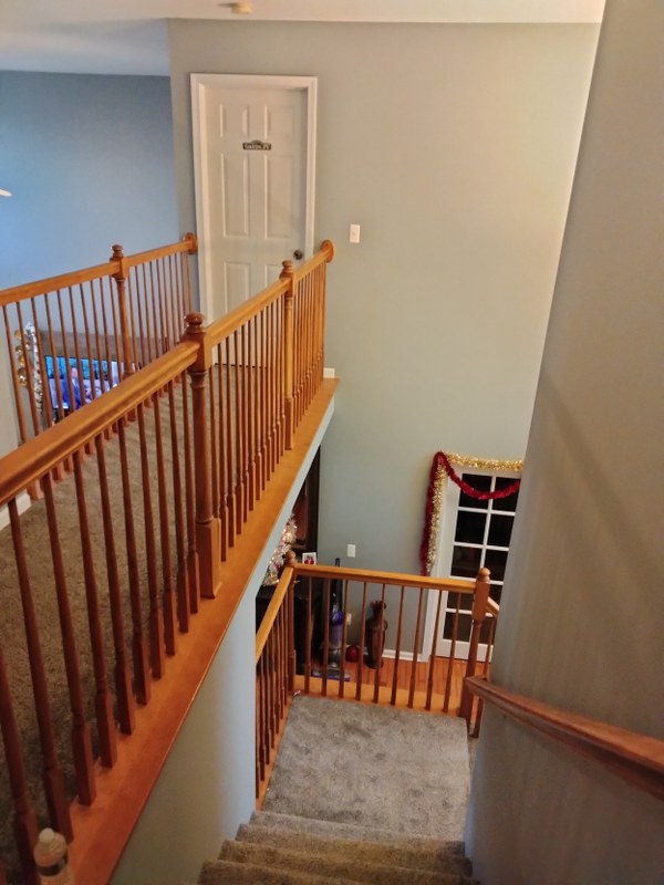 Hallway before paint